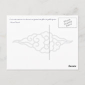 賢者は彼自身の決定-中国のな諺--をします ポストカード (裏面)