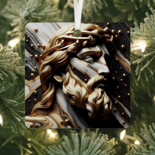 賢者は知恵と力のポートレート メタルオーナメント (インサイチュ)