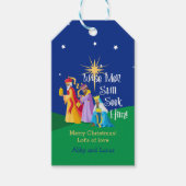 賢者パーソナライズされたはまだ聖降誕祭を望んでいる ギフトタグ (正面)