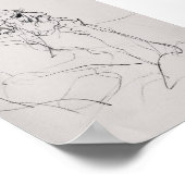 賢者芸術的ポートレートスケッチ – プレミアム ポスター (角)