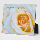 賢言の卓上プレート - 傾斜スタンド付き フォトプラーク (側面)