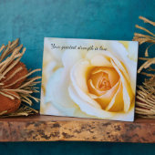 賢言の卓上プレート - 傾斜スタンド付き フォトプラーク (側面)