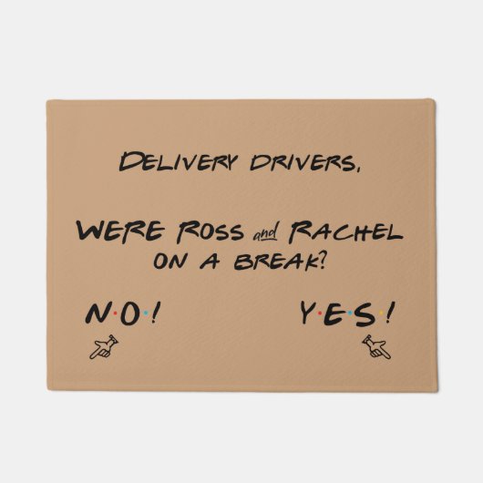 質おもしろい問ドアマット ドアマット (正面)