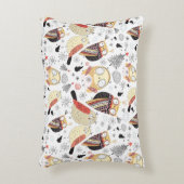 質のおもしろいなフクロウ アクセントクッション (正面(垂直))