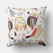 質のおもしろいなフクロウ クッション (裏面)