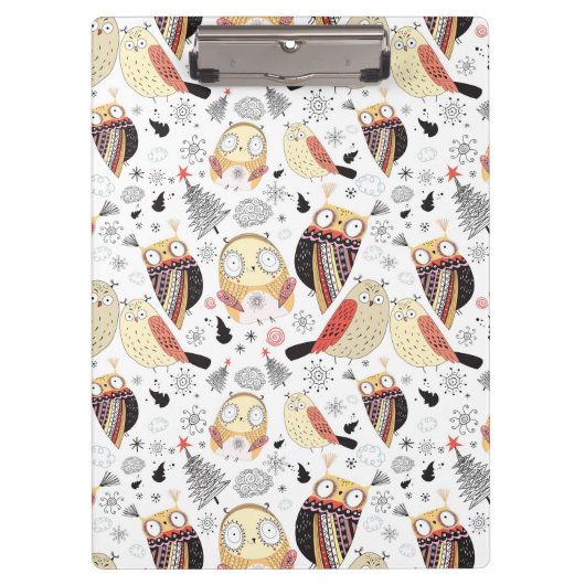 質のおもしろいなフクロウ クリップボード (正面)
