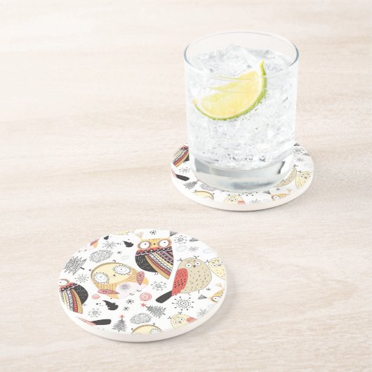 質のおもしろいなフクロウ コースター (側面)