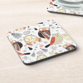 質のおもしろいなフクロウ コースター (左側)