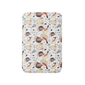 質のおもしろいなフクロウ バスマット (正面縦)