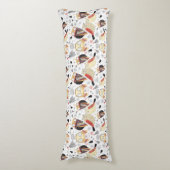 質のおもしろいなフクロウ ボディピロー (正面縦)