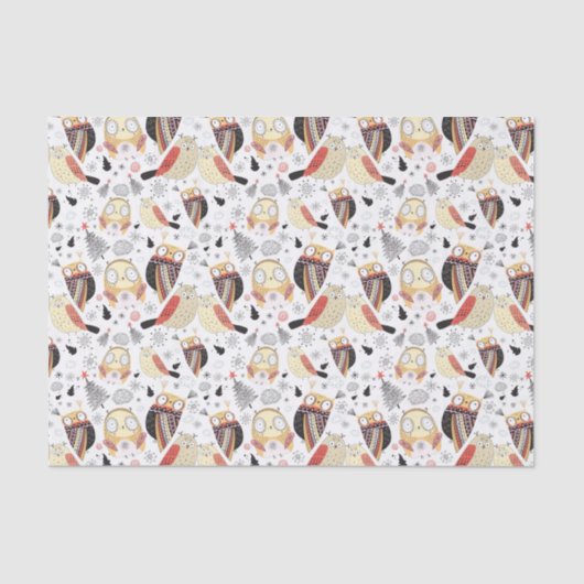 質のおもしろいなフクロウ 薄葉紙 (正面)