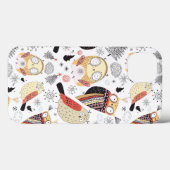 質のおもしろいなフクロウ Case-Mate iPhoneケース (裏面 (横))