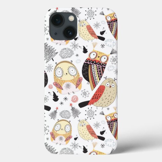 質のおもしろいなフクロウ Case-Mate iPhoneケース (裏面)