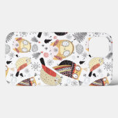 質のおもしろいなフクロウ Case-Mate iPhoneケース (裏面 (横))