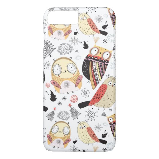 質のおもしろいなフクロウ Case-Mate iPhoneケース (裏面)