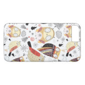 質のおもしろいなフクロウ Case-Mate iPhoneケース (裏面(横))