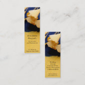 質のしおりのイチョウの葉 スキニー名刺 (正面/裏面)