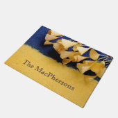 質のイチョウの葉 ドアマット (アングル)