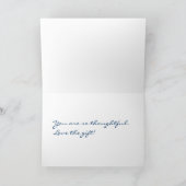 質のサンキューカードのイチョウの葉 サンキューカード (内部)