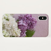 質の白いおよび紫色のライラック Case-Mate iPhoneケース (裏面(横))