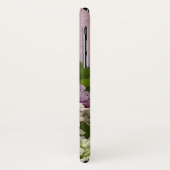 質の白いおよび紫色のライラック Case-Mate iPhoneケース (裏面/左)