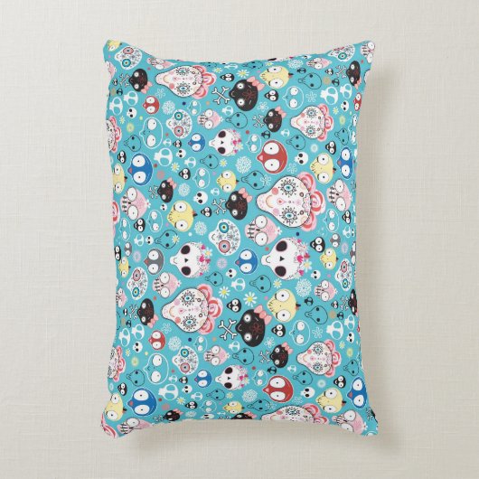 質の笑うスカル アクセントクッション (正面(垂直))