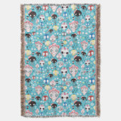 質の笑うスカル スローブランケット (正面縦)