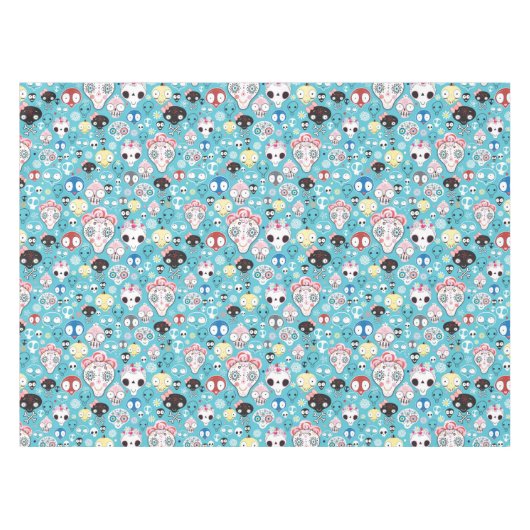 質の笑うスカル テーブルクロス (正面(横))