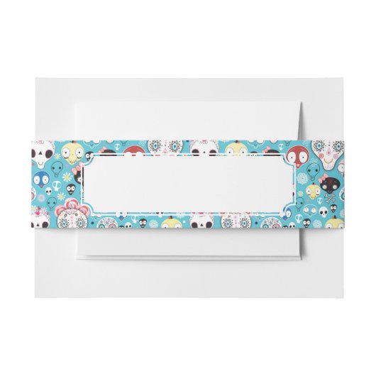 質の笑うスカル 招待状ベリーバンド (正面例)