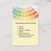 質の絵画 名刺 (裏面)