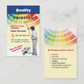 質の絵画 名刺 (正面/裏面)