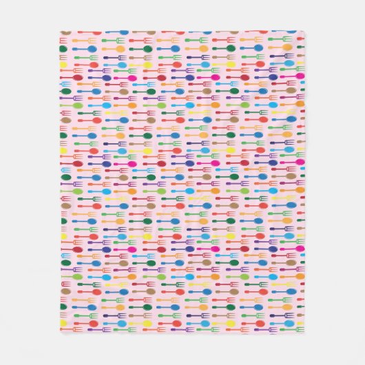 質の食事 フリースブランケット (正面)