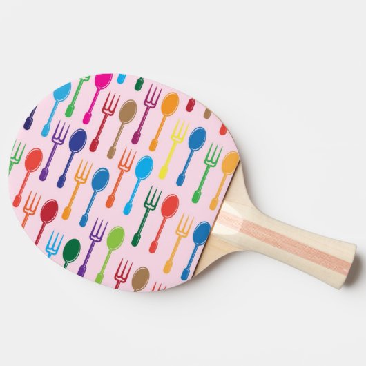 質の食事 卓球ラケット (横)