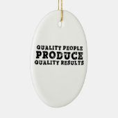 質の高い人々が質の高い結果を出す セラミックオーナメント (右)