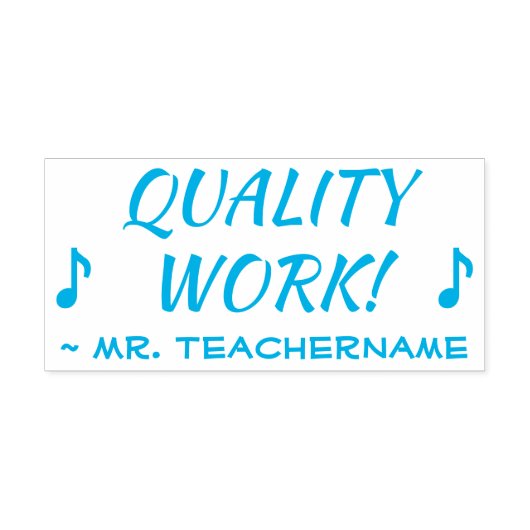 「質の高い仕事」を奨励する。 先生スタンプ セルフインキングスタンプ (デザイン)