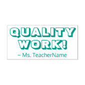 「質の高い仕事！」 グレーディング用ゴム印 セルフインキングスタンプ (デザイン)