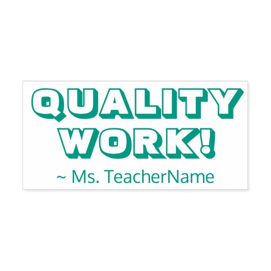「質の高い仕事！」 グレーディング用ゴム印 セルフインキングスタンプ (デザイン)