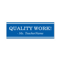 「質の高い仕事！」 先生フィードバックラバースタンプ