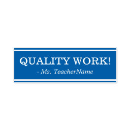 「質の高い仕事！」 先生フィードバックラバースタンプ セルフインキングスタンプ