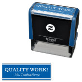 「質の高い仕事！」 先生フィードバックラバースタンプ セルフインキングスタンプ (インサイチュ)
