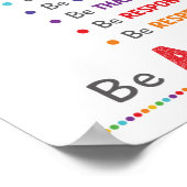 質の高い教室のアンチいじめのキャンペーン ポスター (角)