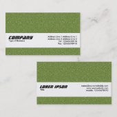 質バンド-緑のエンボスの質 名刺 (正面/裏面)