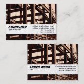 質バンド-鉄骨フレームContruction 名刺 (正面/裏面)