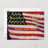 質入れポストカード付き米国国旗 ポストカード (正面/裏面)