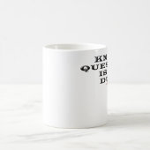 質問がDumのマグにあることを知って下さい コーヒーマグカップ (中央)