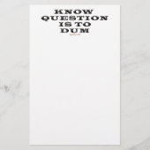 質問がDumのメモ帳にあることを知って下さい 便箋 (正面)