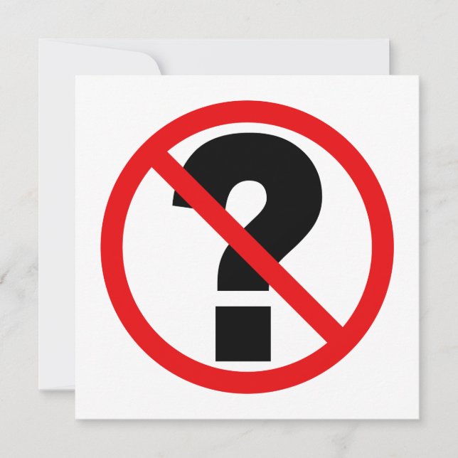 質問なし (正面)