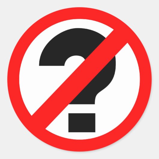 質問なし ラウンドシール (正面)