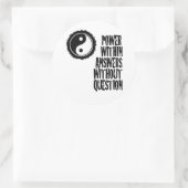 質問のない答えの中の力 ラウンドシール (バッグ)