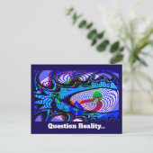 質問の現実（言葉を変える可能性がある） ポストカード (スタンド正面)